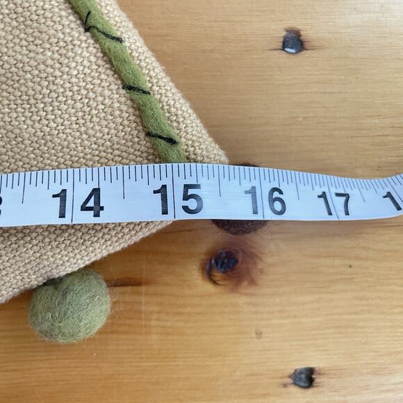 Boho Woven Braided Handle Pom Pom Bag Retro Y2K Cottagecore Purse - Picture 7 of 9